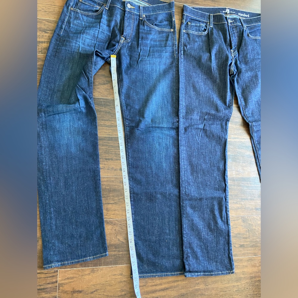 7 For All Mankind Standard and Carsen Jeans sz 32x33 - Picture 8 of 10